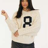 Cali Cable Knit Sweater - Ivory