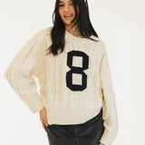 Cali Cable Knit Sweater - Ivory