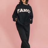 Fancy Fleece Cuffed Leg Sweatpants - Charcoal Gray