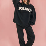 Fancy Oversized Fleece Mockneck - Charcoal Gray