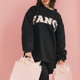 Fancy Oversized Fleece Mockneck - Charcoal Gray