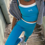 Fancy FitFlow Double Layered Tank - Poolside