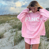 Fancy Oversized Fleece Mockneck - Pink Camo (PREORDER)