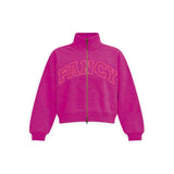 Double Zipper Classic Mockneck - Plum
