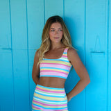 Fancy Flexion Bra - South Beach Stripe