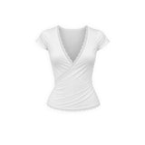 Short Sleeve Wrap Top