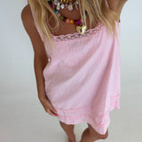 Valorie Swing Mini Dress - Baby Pink