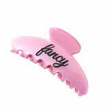 Fancy Claw Clip - Pink/Charcoal