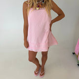Valorie Swing Mini Dress - Baby Pink