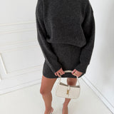 Kylie Mini Skirt Set - Charcoal