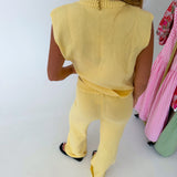Nicola Knit Pants - Lt Yellow