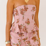 Jacklyn Corset Top - Pink Floral