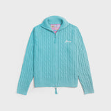 Double-Zip Knit Jacket - Biscayne Blue