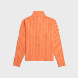 Double-Zip Knit Jacket - Miami Mango