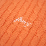 Double-Zip Knit Jacket - Miami Mango