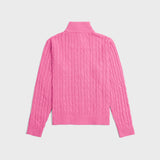 Double-Zip Knit Jacket - South Beach Pink