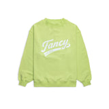 Oversized Terry Varsity Mockneck - Cisco Lime