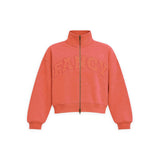 Double Zipper Classic Mockneck - Coral