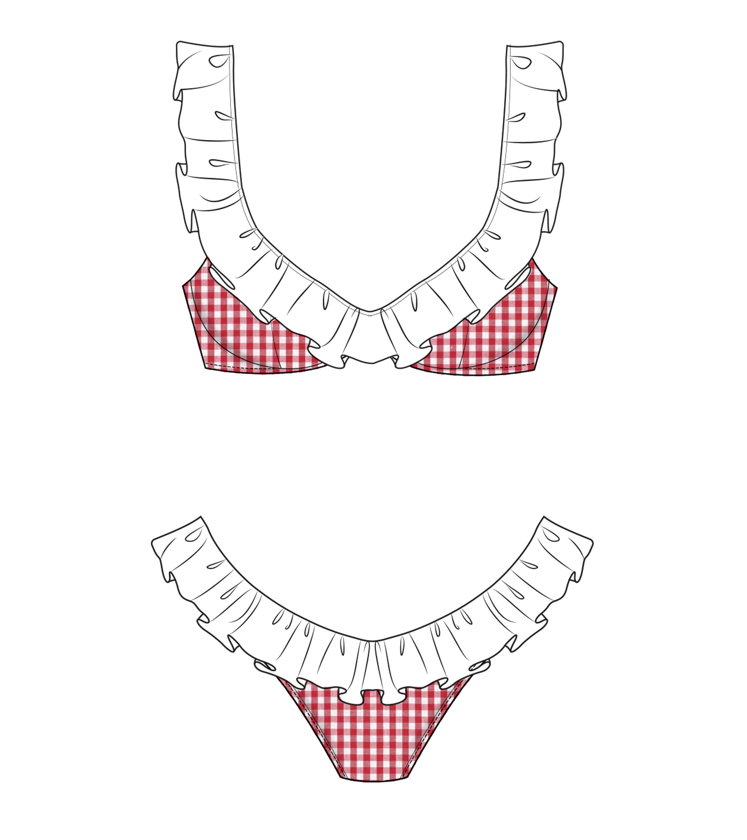Fancy Ruffle Bikini Set