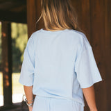 Fancy Waffle Short Sleeve - Glacier