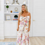 Callahan Bow Maxi Dress - Cream/Multi Floral