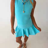 Sammy Mini Dress - Aqua