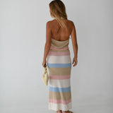 Sydney Cowl Neck Top - Natural Multi