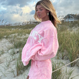Fancy Oversized Fleece Mockneck - Pink Camo (PREORDER)