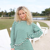 Fancy Striped Shorts - Green/White