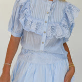 Tilly Lace Skirt Set - Lt Blue