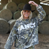 Fancy Oversized Fleece Mockneck - Camo (PREORDER)