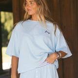 Fancy Waffle Short Sleeve - Glacier