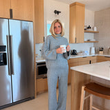 Cable Cozy Matching Set - Grey