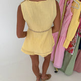 Mandi Lace Detail Set - Baby Lemon