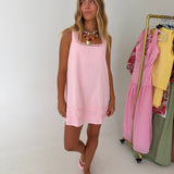 Valorie Swing Mini Dress - Baby Pink