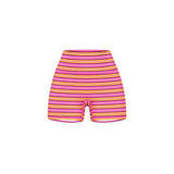 Flexion Shorts - Pink/Plum/Yellow