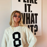 Cali Cable Knit Sweater - Ivory