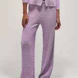 Foldover Knit Pant - Lilac