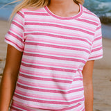 Towel Terry Short Sleeve Tee - Magenta