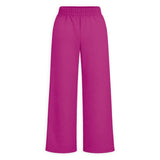 Wide Leg Pants - Plum