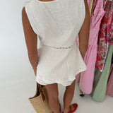 Rosie Lace Detail Set - White