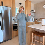 Cable Cozy Matching Set - Grey