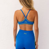 Sport Sculpt Piping Shorts - Cobalt Blue