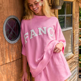 Terry Short Sleeve Classic Mockneck - Dragonfruit
