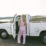 Fancy Fleece Lined Sweatpants - Pink Camo