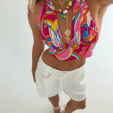 Solar Halter Top - Tropics