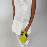 Lucy Lace Tunic and Pant Set - Off White
