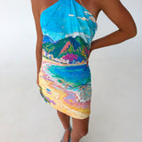 Dani Mini Halter Dress- Multi