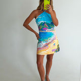 Dani Mini Halter Dress- Multi