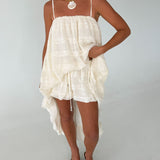 Olivia Bubble Shorts Set - Cream
